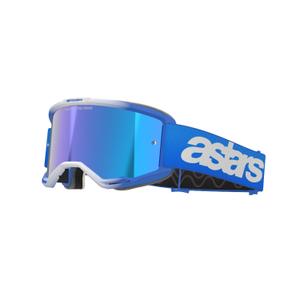Motokrosové brýle Alpinestars Vision 5 Blaze modré se zrcadlovým modrým zorníkem