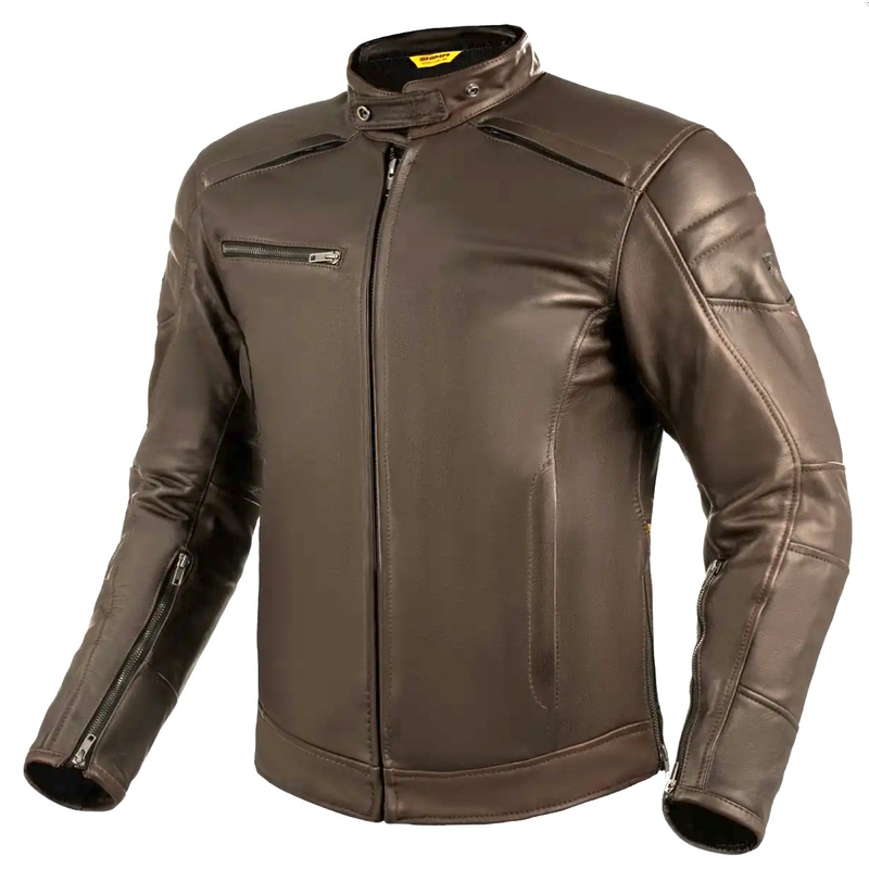 Kožená bunda na motorku Shima Hunter+ 2.0 hnědá