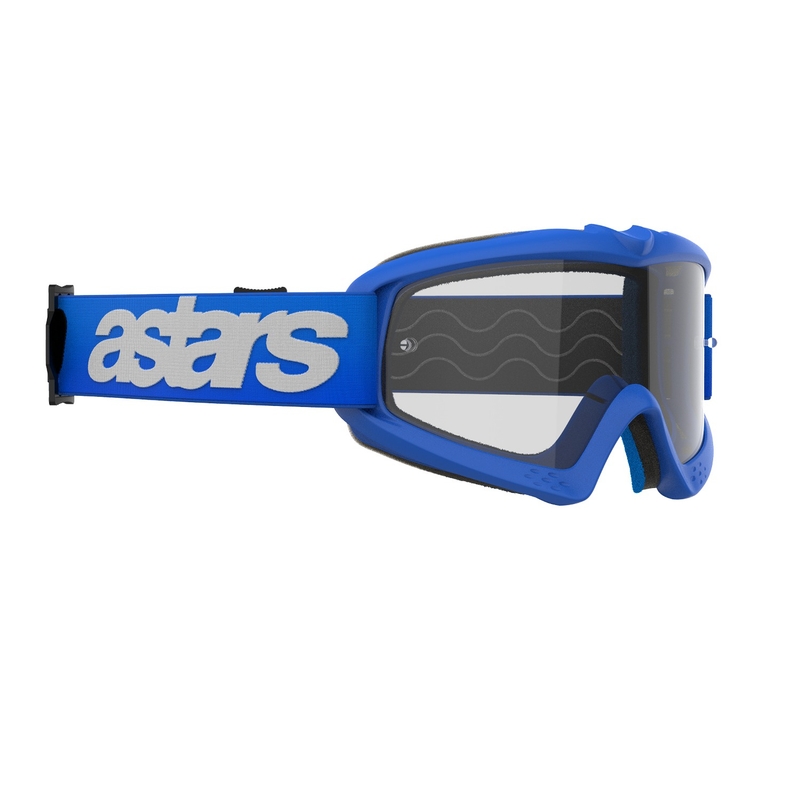 Dětské motokrosové brýle Alpinestars Vision Youth Blaze modré s čirým zorníkem