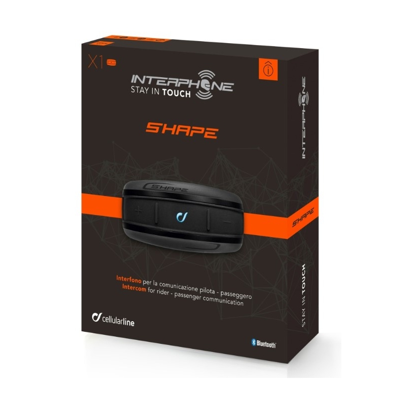 Bluetooth handsfree CellularLine Interphone SHAPE - Single Pack
