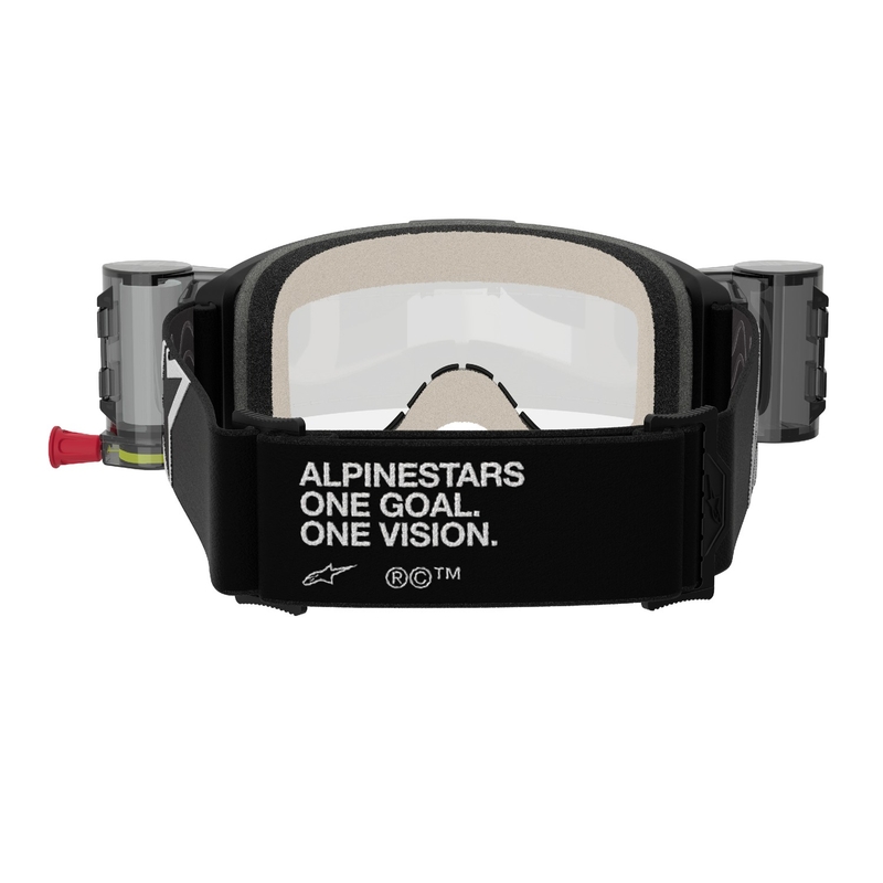 Motokrosové brýle Alpinestars Vision 5 Corp ROLL-OFF Wide Vision černé s čirým zorníkem