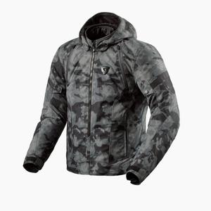 Bunda na motorku Revit Flare 3 H2O camo tmavě šedá