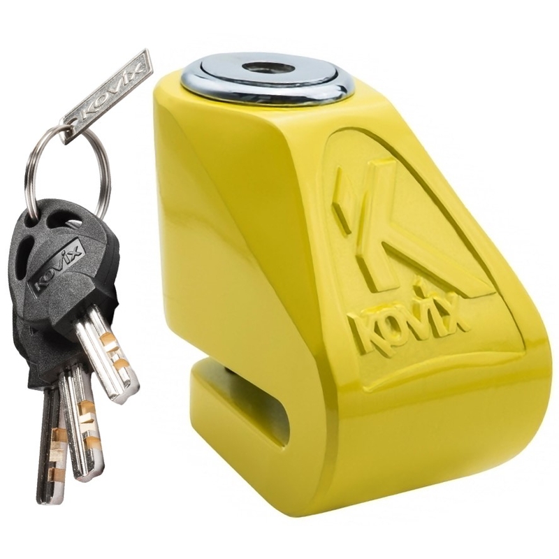 Zámek na kotoučovou brzdu KOVIX KN1 žlutý