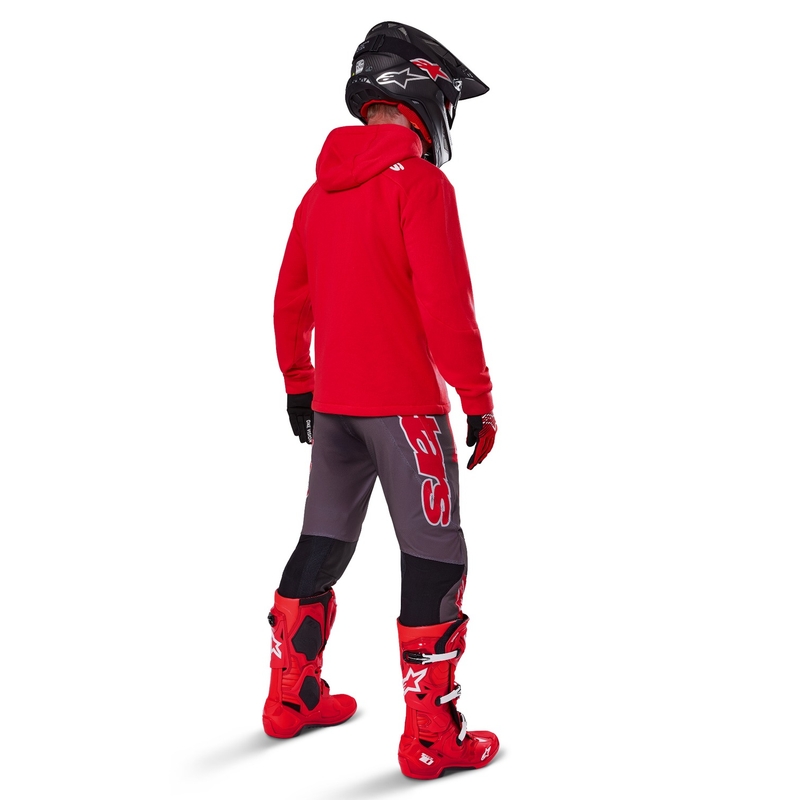 Mikina Alpinestars Racer MX Fleece červená