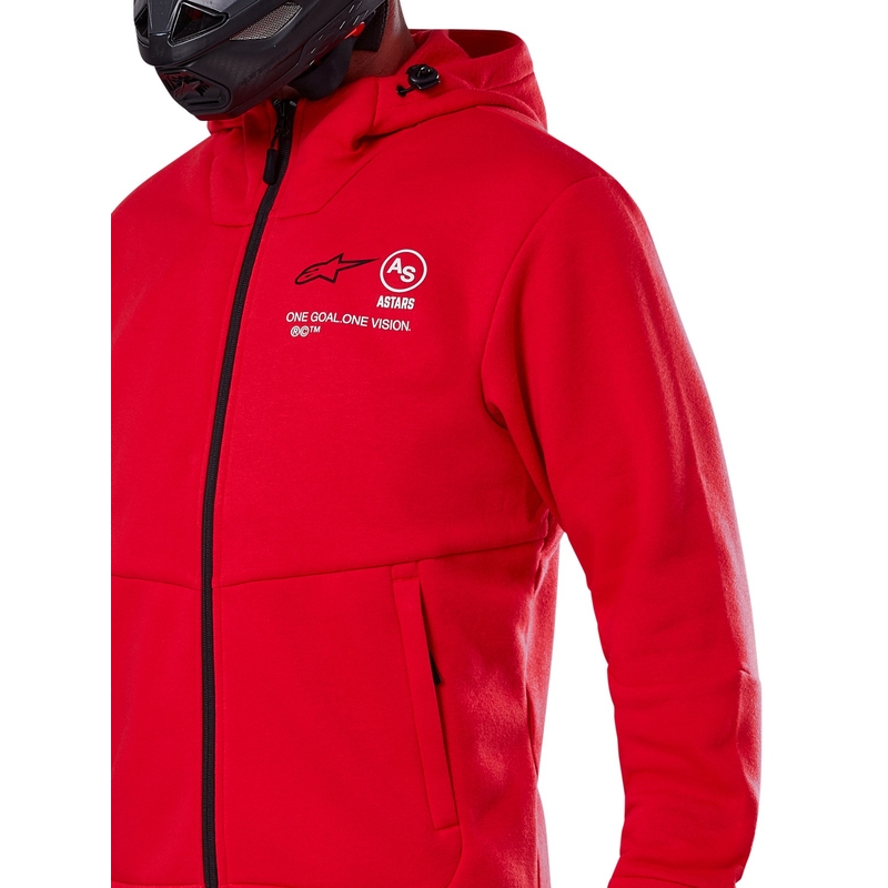 Mikina Alpinestars Racer MX Fleece červená