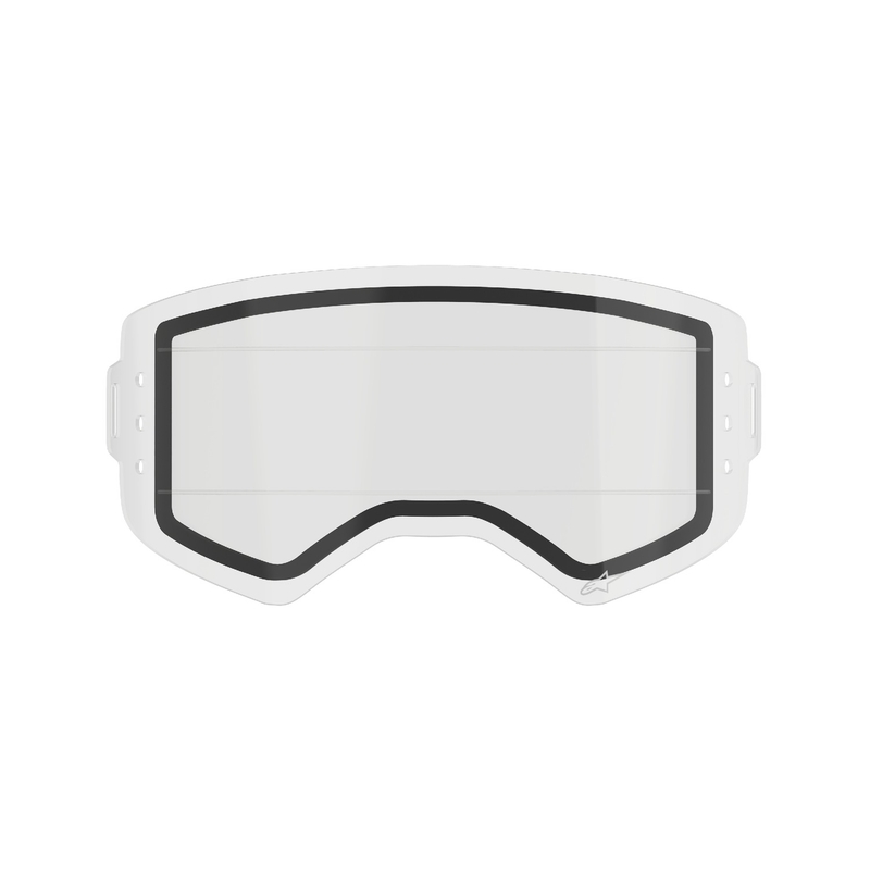 Plexi pro brýle Alpinestars Supertech s dvojitým antifog pro systém roll-off čiré
