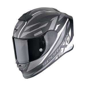 Integrální helma na motorku Scorpion EXO-R1 EVO CARBON AIR RUNNER matná černo-bílá