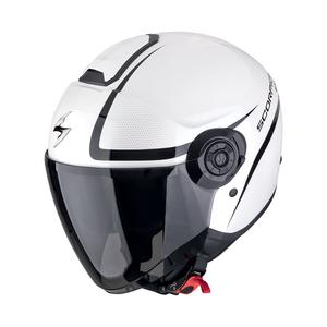 Otevřená helma na motorku Scorpion EXO-CITY II INTERCITY bílo-černá