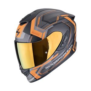 Integrální helma na motorku Scorpion EXO-1400 EVO II AIR LINART matná černo-oranžová