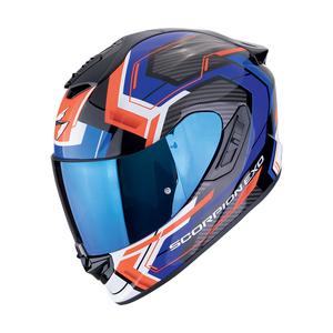 Integrální helma na motorku Scorpion EXO-1400 EVO II AIR LINART černo-modro-červená