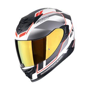 Integrální helma na motorku Scorpion EXO-520 EVO AIR LENA matná bílo-stříbrno-červená