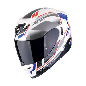 Integrální helma na motorku Scorpion EXO-520 EVO AIR LENA perleťovo bílo-modrá