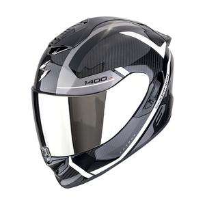 Integrální helma na motorku Scorpion EXO-1400 EVO II CARBON AIR ENKO černo-stříbrno-bílá