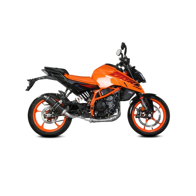 Koncovka výfuku STORM GP Černý s uhlíkovou koncovkou pro KTM Duke 390 2024-2026, KTM Duke 125 2024-2026
