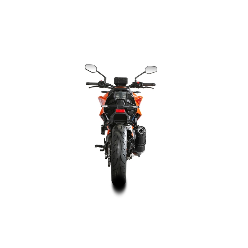 Koncovka výfuku STORM GP Černý s uhlíkovou koncovkou pro KTM Duke 390 2024-2026, KTM Duke 125 2024-2026