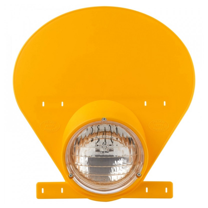 Maska se světlem POLISPORT with halogen bulb Dark yellow