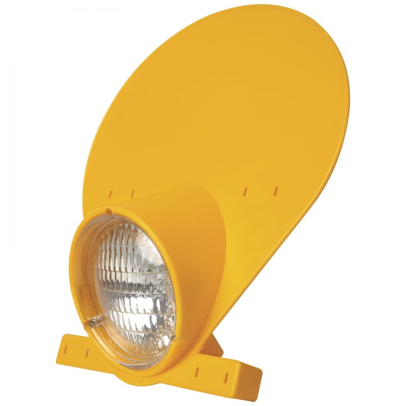 Maska se světlem POLISPORT with halogen bulb Dark yellow
