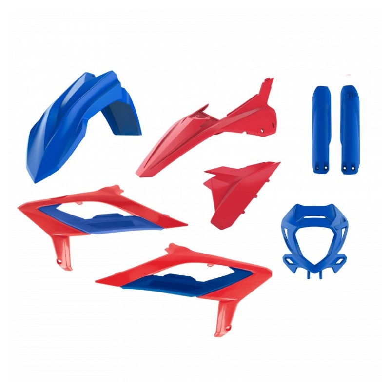 Sada plastů POLISPORT Modro / Červená
