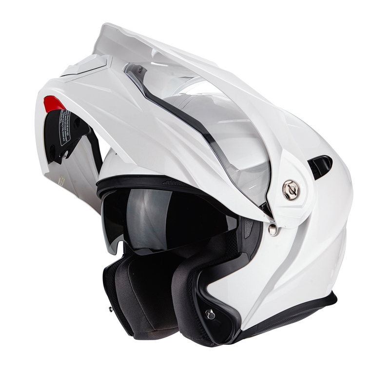 Výklopná enduro přilba Scorpion ADX-1 Solid perleťově bílá