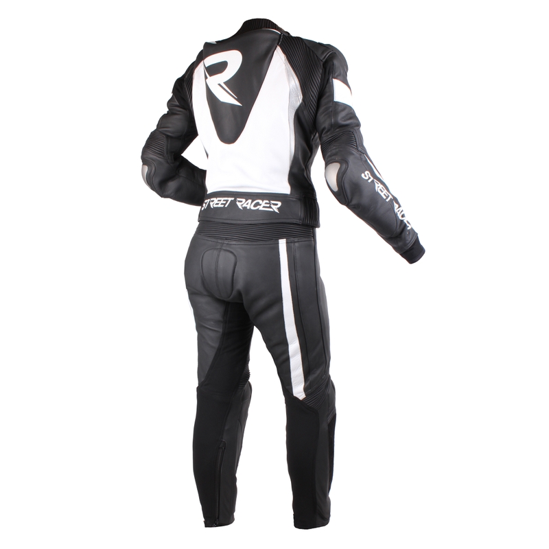 Dámská kombinéza na motorku Street Racer Fusion černo-bílo-šedá výprodej