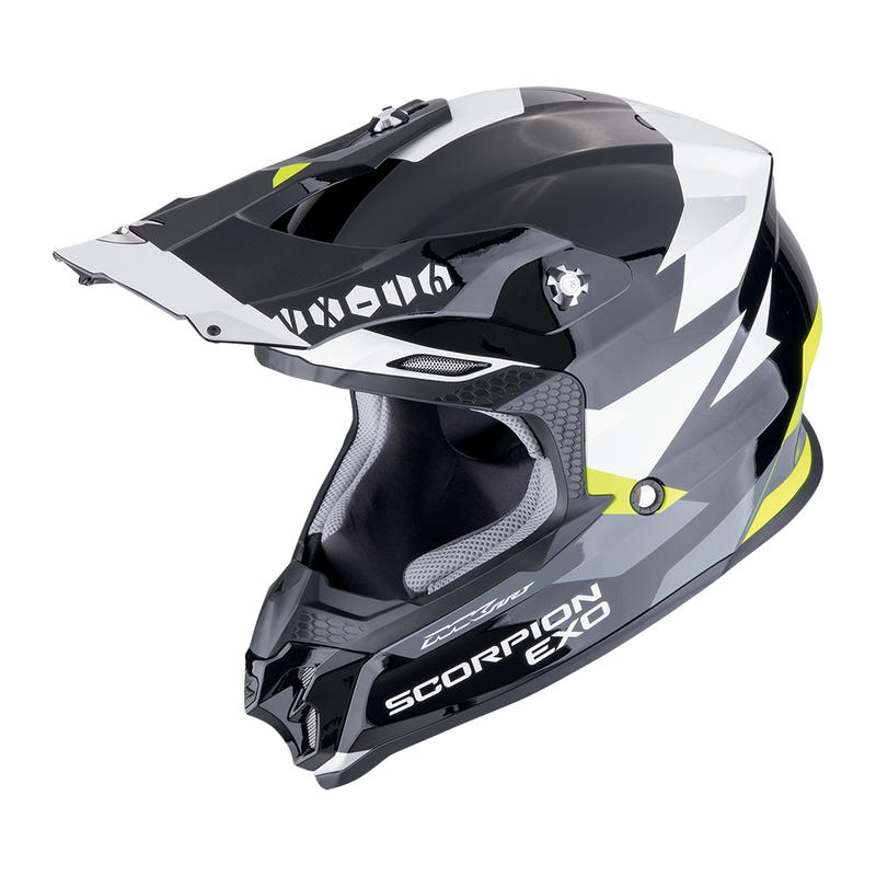 Motokrosová helma Scorpion VX-16 EVO AIR ROD černo-fluo žlutá
