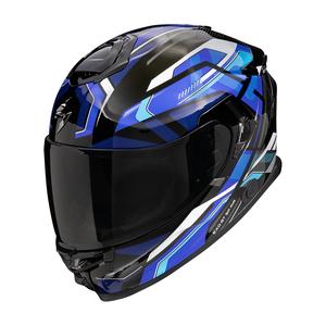 Integrální helma na motorku Scorpion EXO-GT SP Air Augusta černo-šedo-modrá