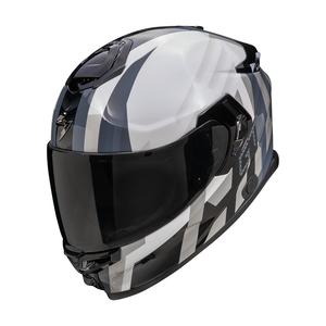 Integrální helma na motorku Scorpion EXO-GT SP AIR TOURADVEN perleťově bílo-stříbrná