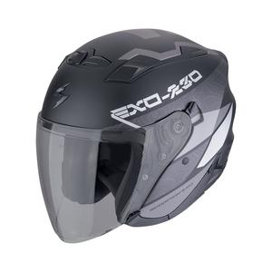 Otevřená helma na motorku SCORPION EXO-230 BAND matná černo-stříbrná