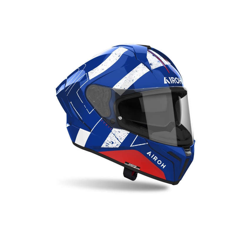 Integrální helma na motorku Airoh MATRYX Scope modro-červená