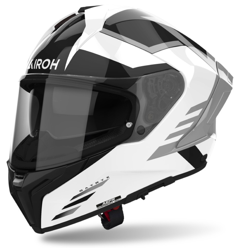 Integrální helma na motorku Airoh MATRYX Thron bílá