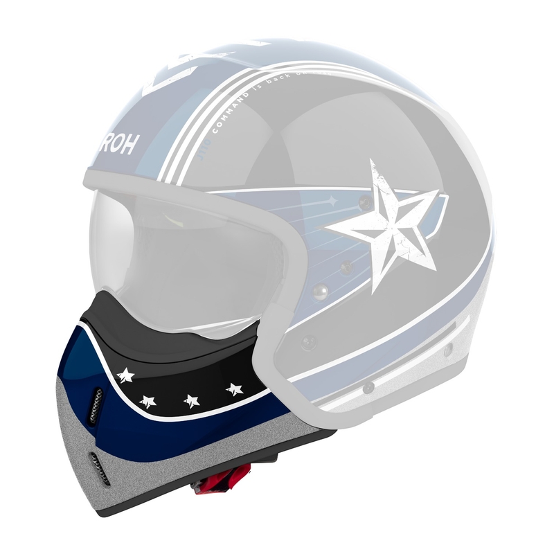 Chránič brady pro helmy Airoh J110 Command modrý lesklý