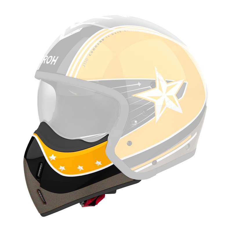 Chránič brady pro helmy Airoh J110 Command lesklý žlutý