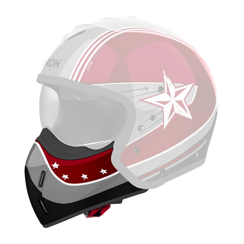 Chránič brady pro helmy Airoh J110 Command lesklý rudý