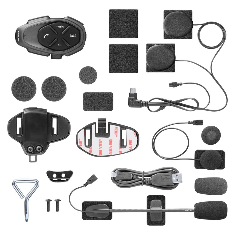 Bluetooth handsfree Interphone CellularLine TOUR HD Twin Pack 2 ks