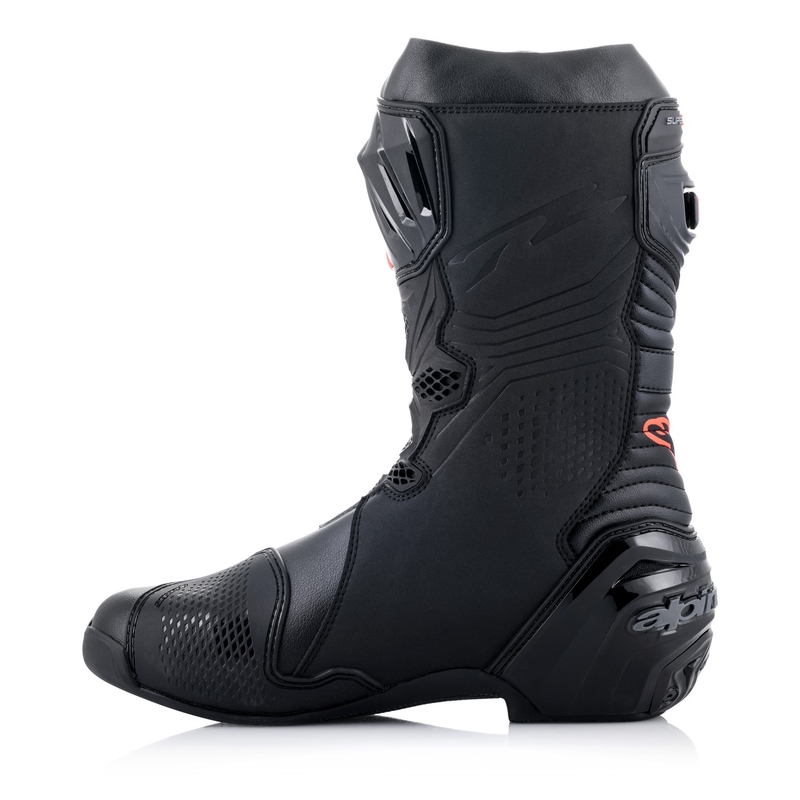 Boty na motorku Alpinestars Supertech R černo-bílo-fluo červeno-fluo žluté
