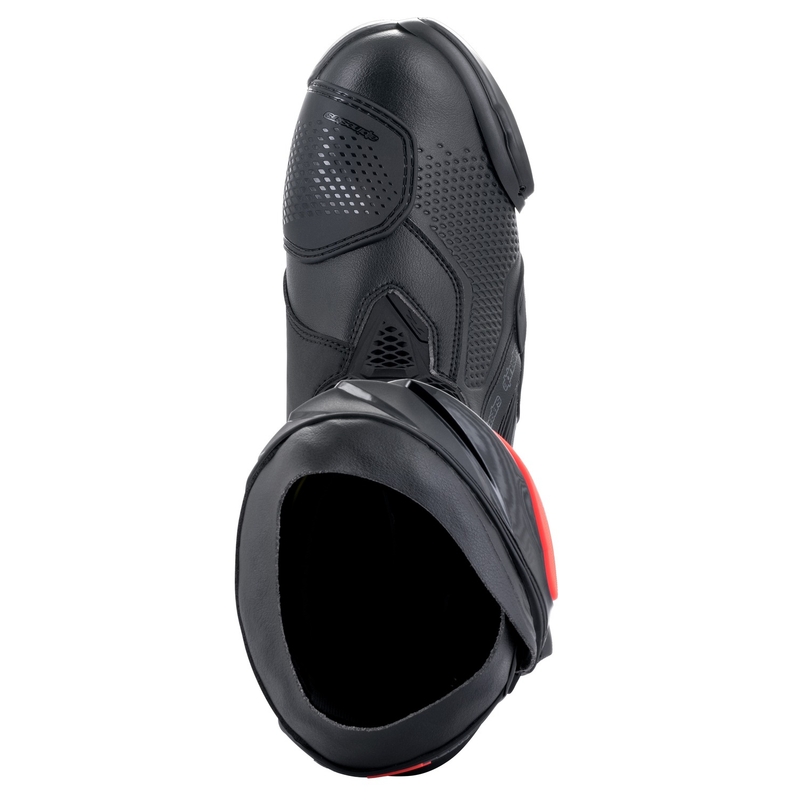 Boty na motorku Alpinestars Supertech R černo-bílo-fluo červeno-fluo žluté