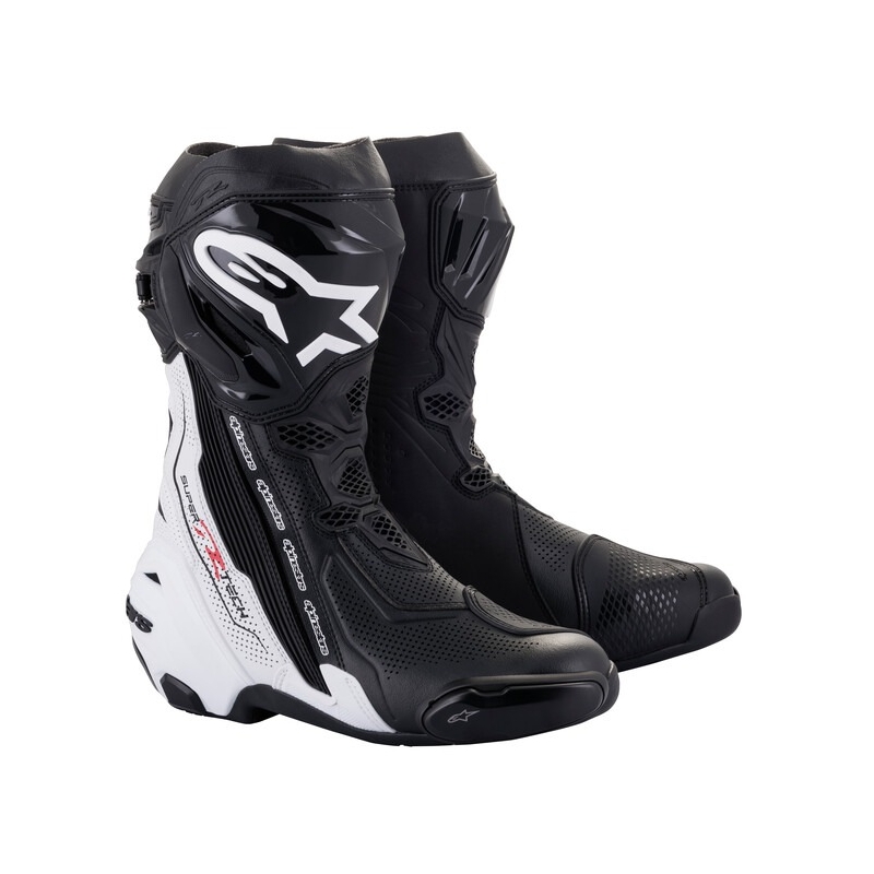 Boty na motorku Alpinestars Supertech R Vented černo-bílé