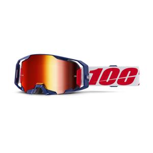 Motokrosové brýle 100% ARmatic Mach Z s červeným plexi