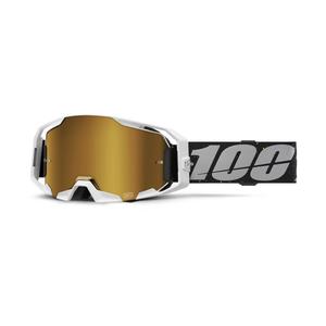 Motokrosové brýle 100% ARmatic Rapidracer se zlatým true plexi
