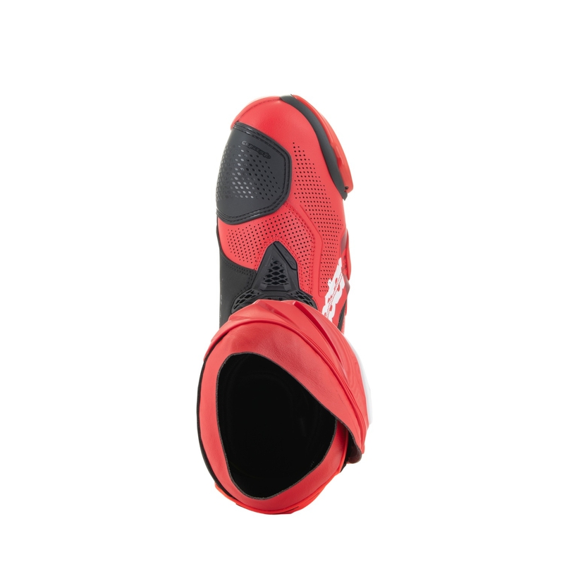 Boty na motorku Alpinestars Supertech R Vented fluo červeno-červené