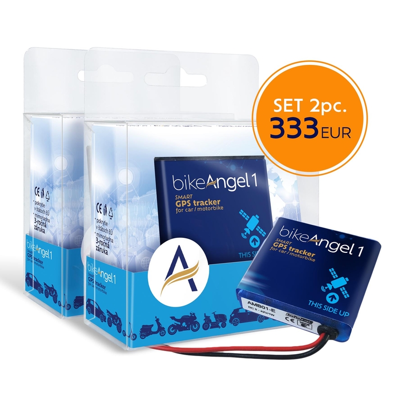 Systém pro monitorování a hlídání motorky bikeAngel 1 EU set 2 ks