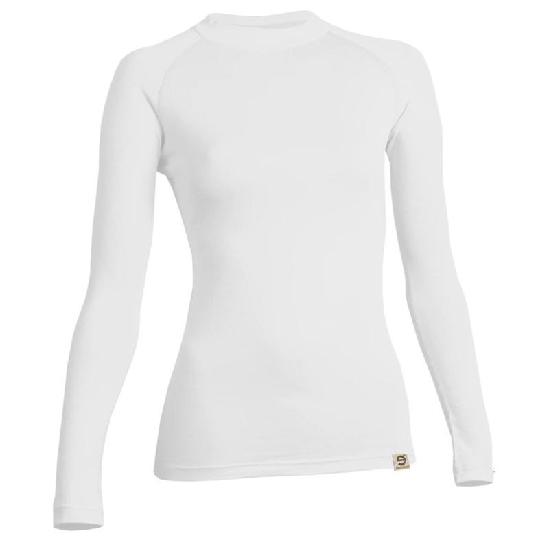 Dámské termo triko nanosilver® Raglan bílé - dlouhý rukáv