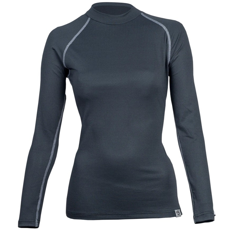 Dámské termo triko nanosilver® Raglan antracitově šedé - dlouhý rukáv