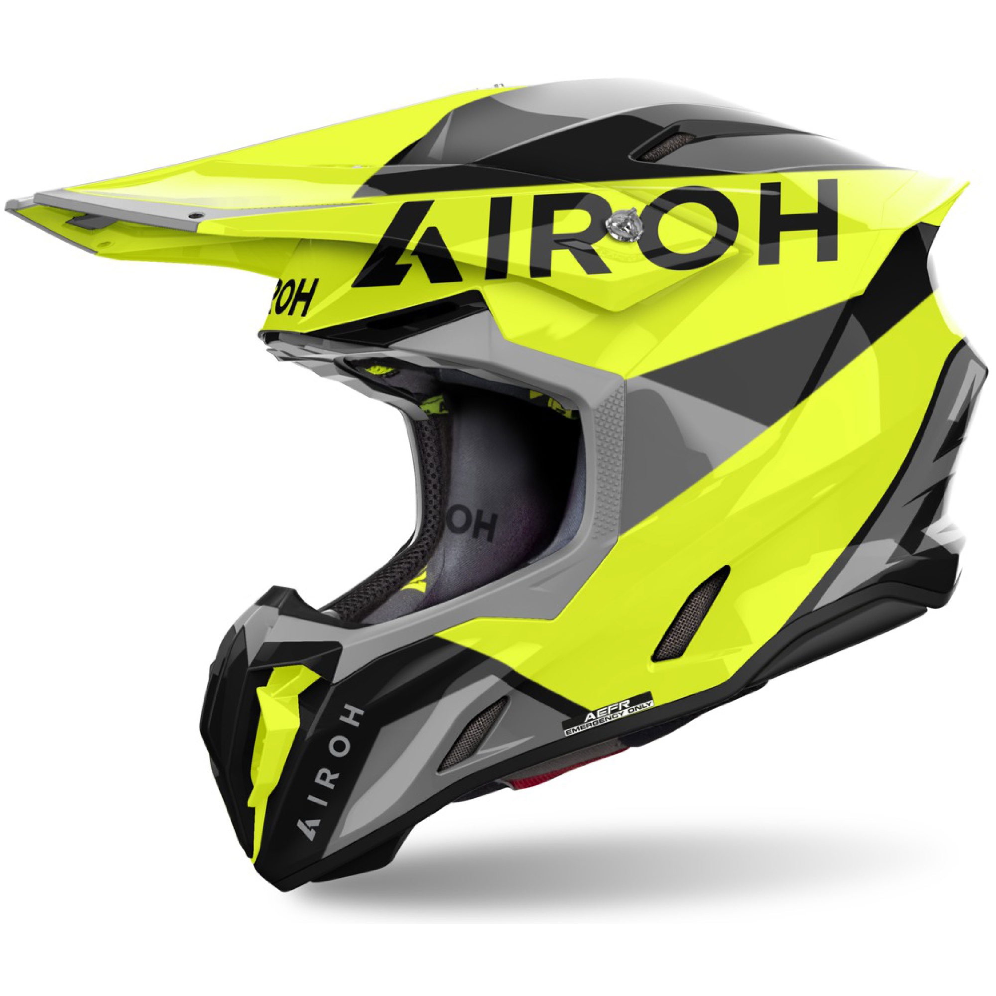 Motokrosová helma Airoh Twist 3 King  2024 lesklá žlutá Velikost: XS