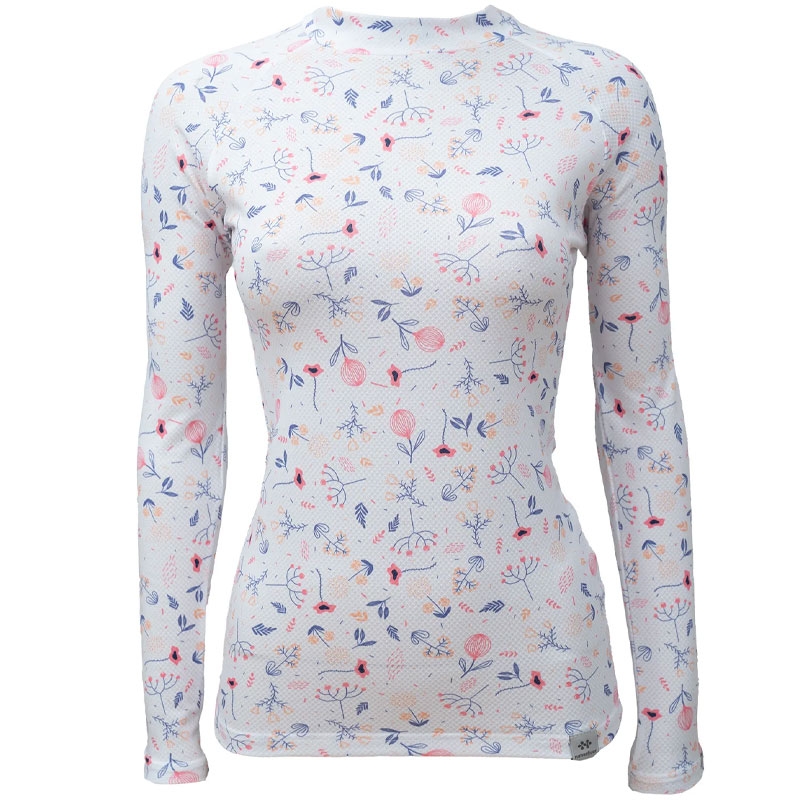 Dámské termo tričko nanosilver® Bloom bílé