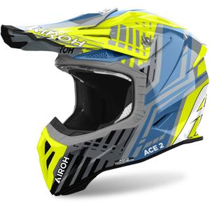 Motokrosová helma Airoh Aviator Ace 2 Proud 2024 lesklá žlutá