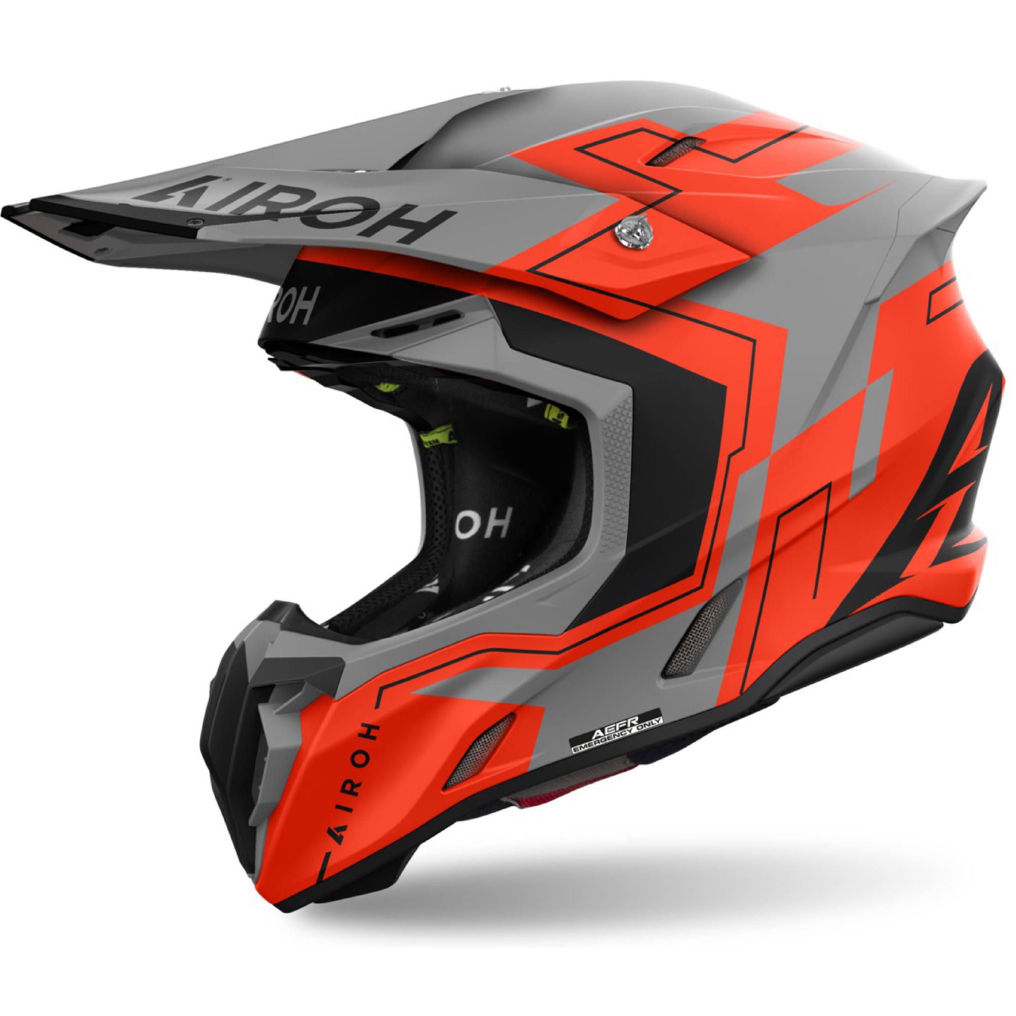 Motokrosová helma Airoh Twist 3 Dizzy matná fluo oranžová Velikost: XS
