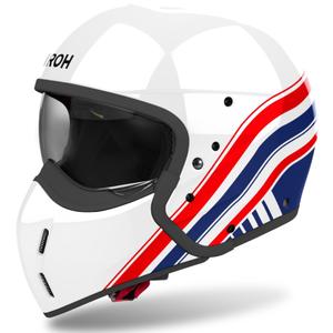 Modulární helma na motorku Airoh J110 Eon lesklá bílo-modro-červená