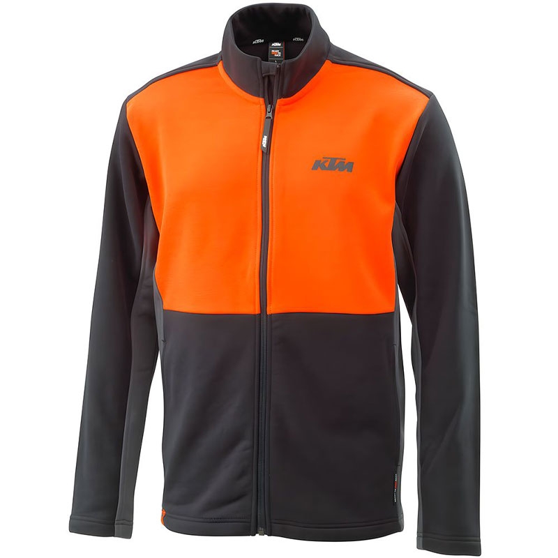 Mikina KTM Mechanic Zip černo-oranžová