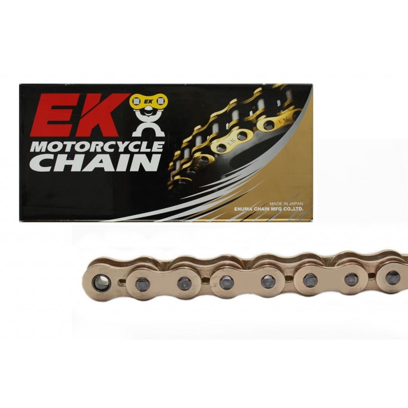 QX-kroužkový řetěz OEM kvality EK 530 MVXZ-ZST 122 článků zlatá, ZST technologie